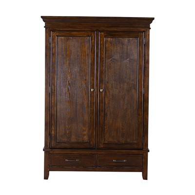 Wooden 2 Door Wardrobe with Drawers
